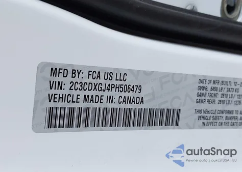 2023 Dodge Charger Scat Pack from USA, damaged, VIN 2C3CDXGJ4PH506479